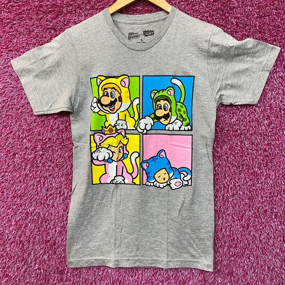 Super Mario 3D World Bowser's Fury Character Cat Costume T-Shirt size Small - Picture 1 of 5